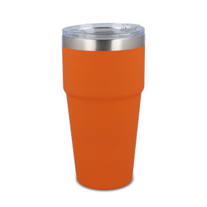 T-ceramiczny kubek do samochodu o miękkim dotyku 500ml Pomarańczowy