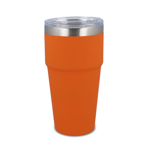 T-ceramiczny kubek do samochodu o miękkim dotyku 500ml Pomarańczowy LT98729-N0026 