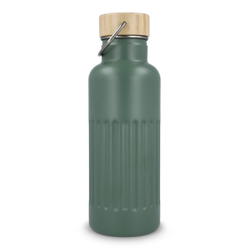Butelka termiczna ze stali nierdzewnej pochodzącej z recyklingu, 500 ml Oliwkowa zieleń LT98699-N0043 (4)