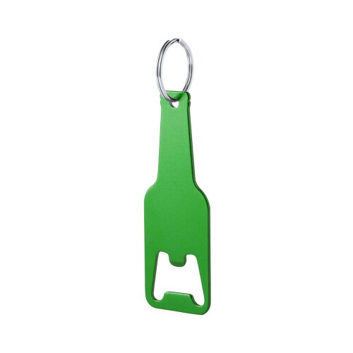 Brelok do kluczy, otwieracz do butelek "butelka" zielony V9971-06 