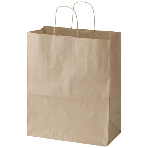 Kraft torba papierowa 80–90 g/m2 ze skręcanymi uchwytami — 32 x 17 x 39 cm Kraftowy brąz 1PQ01006 (2)