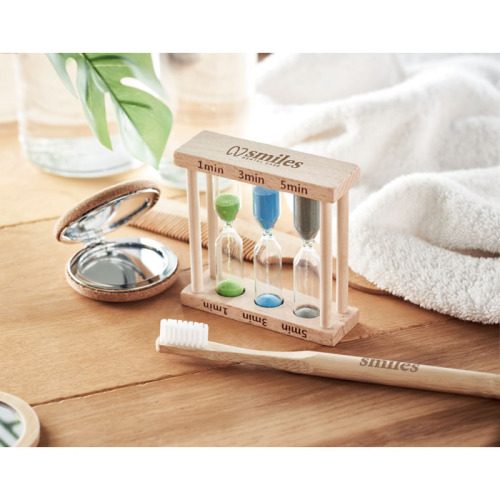 zestaw 3 zegarów piaskowych Drewna MO6762-40 (3)
