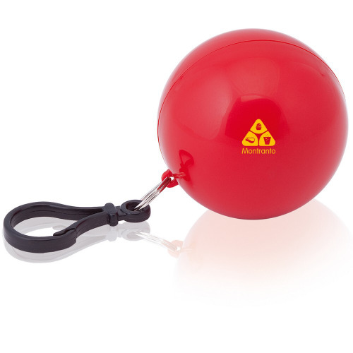 Peleryna z kapturem w kulce, rozmiar dziecięcy Czerwony V4622-05 (4)