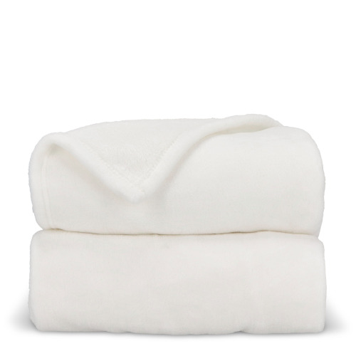 Koc polarowy koralowy OEKO-TEX®  sublimacja 130 x 170 cm 270 g/m² Biały LT90103-N0001 