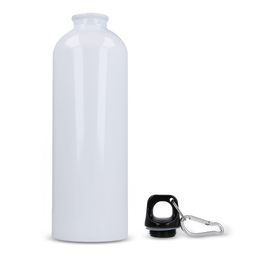 Jednościenna butelka R-SS z karabińczykiem 750ml Biały LT98739-N0001 (1)