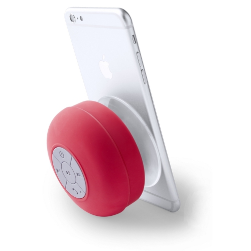 Głośnik Bluetooth, stojak na telefon czerwony V3518-05 (1)