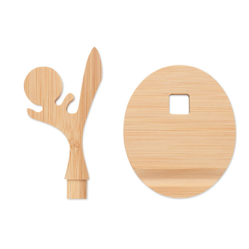 Bambusowy stojak na telefon Drewna MO6544-40 (3)