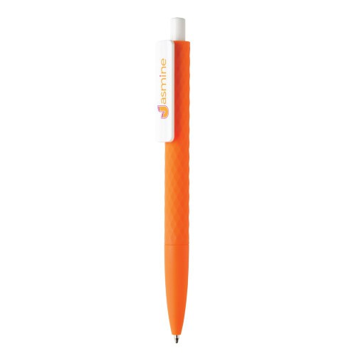 Długopis X3 pomarańczowy, biały P610.968 (3)