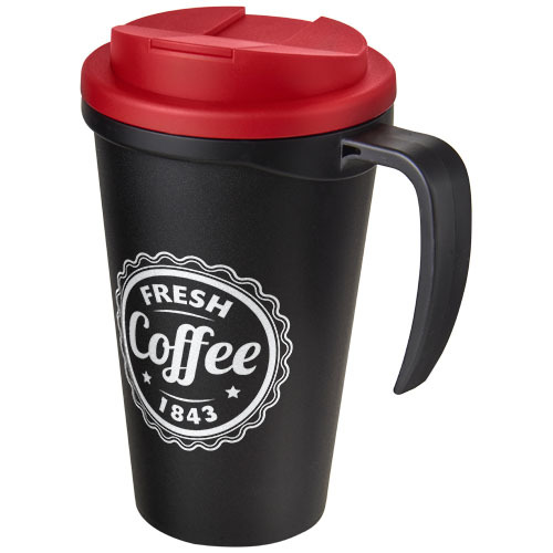Americano® Grande 350 ml mug with spill-proof lid Czarny 21042102 (1)