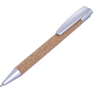 Długopis korkowy srebrny