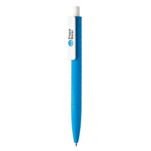 Długopis X3 z przyjemnym w dotyku wykończeniem niebieski V1999-11 (3)