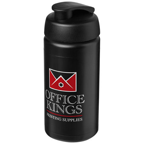 Bidon Baseline® Plus o pojemności 500 ml z wieczkiem zaciskowym i uchwytem Czarny 21007211 (1)