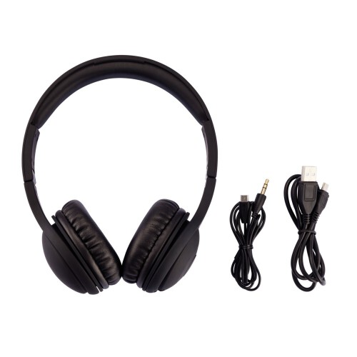 Bezprzewodowe słuchawki nauszne, składane czarny P326.031 (3)