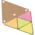 Zestaw do notatek "trójkąt", karteczki samoprzylepne brązowy V2985-16  thumbnail