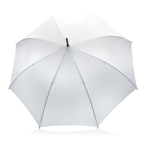Bambusowy parasol automatyczny 27" AWARE™ RPET Biały P850.663 (1)