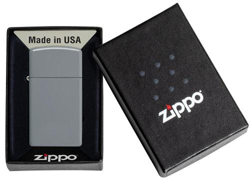 Zapalniczka Zippo Slim Flat Grey ZIP60005898 (3)