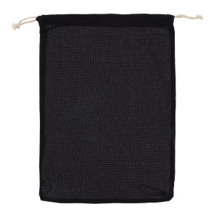 Bawełniana torba wielokrotnego użytku na żywność OEKO-TEX® 30x40cm Czarny