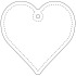 RFX™ reflective odblaskowa zawieszka z TPU, serce Biały 1PR09101 (3) thumbnail