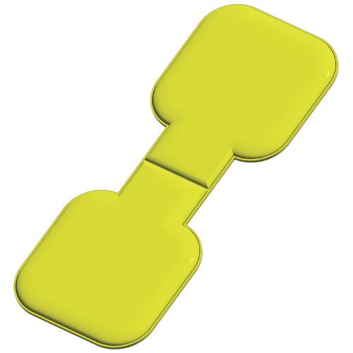 RFX™ reflective kwadratowy odblaskowy magnes z TPU Neonowy żółty 1PR06613 (1)