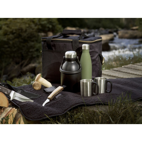 Butelka z gumową powłoką NILS 12/24H 0,5 L, zielony mat Default 5018082- (8)