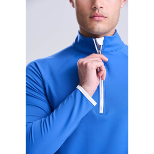 Bluza Męska Sportowa 1 2 Zip - French Navy & Arctic White
