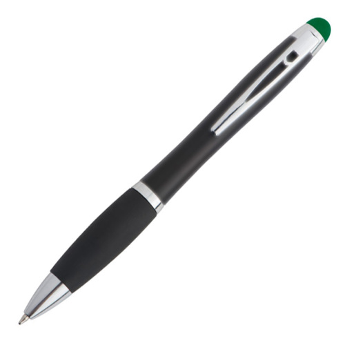 Długopis metalowy touch pen lighting logo LA NUCIA zielony 054009 (2)