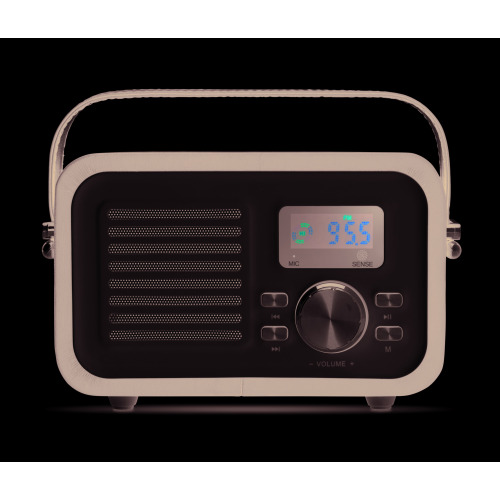 Głośnik Bluetooth RETRO Czarny MO9274-03 (3)