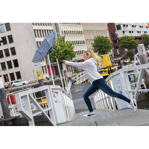 Bambusowy parasol automatyczny 21" AWARE™ RPET Szary P850.612 (18)