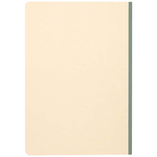 Liliana notatnik A5 z trzciny cukrowej z miękką okładką z RPET Zielony melanż 10612561 (3)