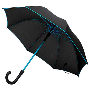 Parasol automatyczny z kolorowymi akcentami / Eddy Tourquise Blue
