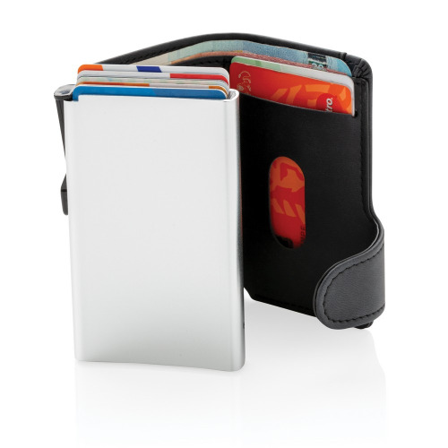 Etui na karty kredytowe, portfel, ochrona RFID Czarny P850.341 (2)