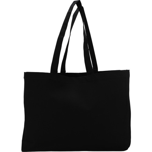 Torba z bawełny organicznej z długimi uszami 270 g/m2 BARI Czarny 322903 (3)