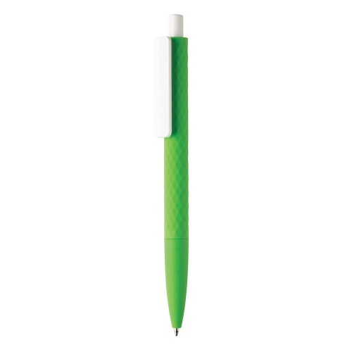 Długopis X3 z przyjemnym w dotyku wykończeniem zielony V1999-06 