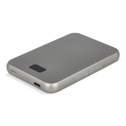 Xoopar Smile Wireless Mirror Powerbank kompatybilny z MagSafe 5000 mAh Jasnoszary LT41414-N0062 