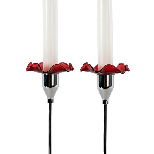 Osłonki na świecę VIVA 2-szt, bordowy Bordowy 5018514- 