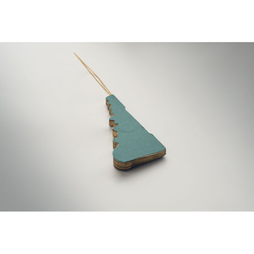 Papierowa zawieszka na choinkę Zielony CX1577-09 (3)