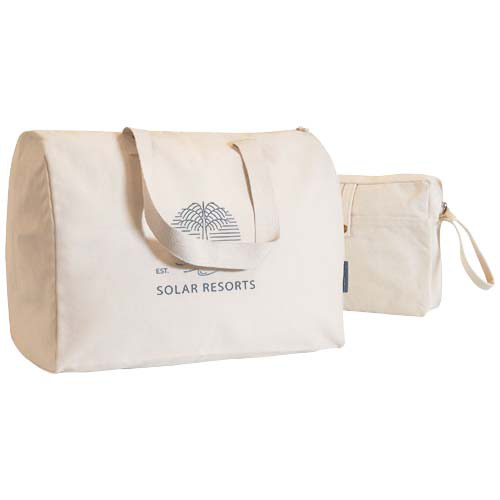 Citizen Green Combio torba podróżna i saszetka z bawełny organicznej Naturalny 1PZ01806 (1)