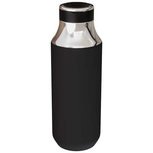 SCX.design D12 izolowana butelka na wodę ze stali nierdzewnej o pojemności 500 ml ze słomką Czarny 1PX22590 (2)