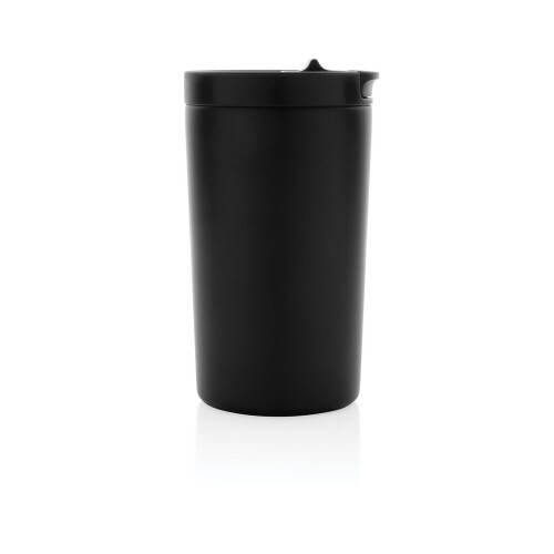 Kubek termiczny 300 ml, stal nierdzewna z recyklingu czarny P435.091 (2)