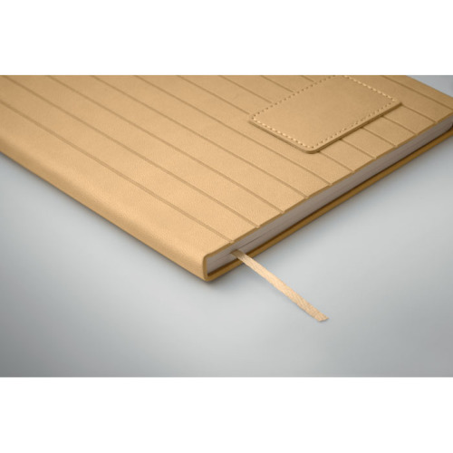 Notatnik A5 z dymionego PU Bezowy MO2663-13 (6)