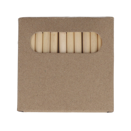 12 kredek do kolorowania w pudełku typu kraft Naturalny LT91572-N0094 (2)
