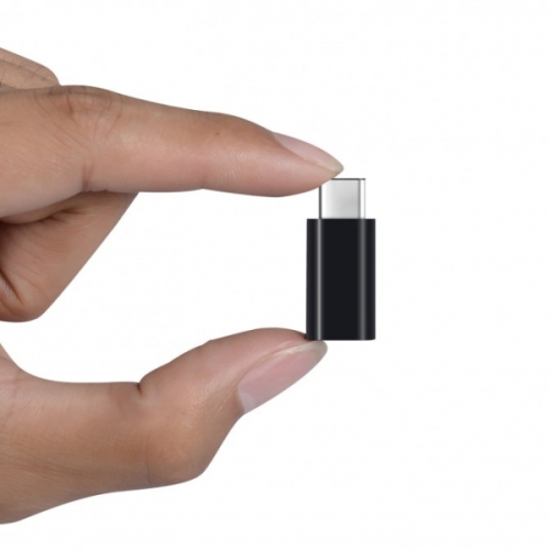 Adapter USB TYP-C/micro USB czarny EG 021303 (1)