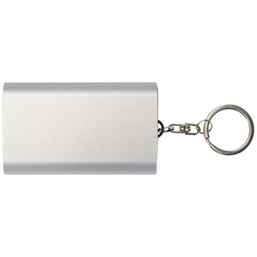 Arcturus powerbank o pojemności 2000 mAh z recyklingowanego aluminium z brelokiem Srebrny 12451781 (3)