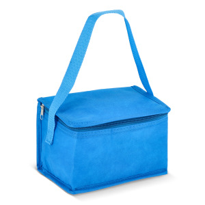 R-PET 6 Torba chłodząca na puszki z włókniny 20 x 13 x 12,5 cm 75g/m² Jasnoniebieski