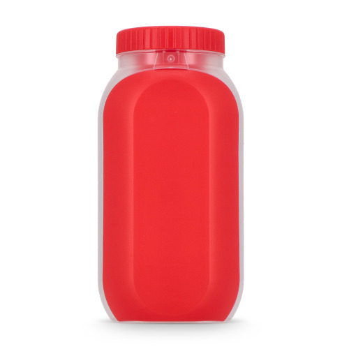 Pudełko na lunch z przegródką na sos, z łyżką i widelcem Czerwony LT90427-N0021 (9)