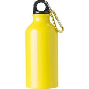 Bidon, butelka sportowa 400 ml z karabińczykiem żółty