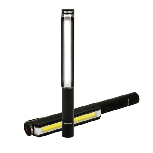 NEBO Latarka LIL LARRY, czarna - 250 lumenów, COB LED, 3 tryby pracy Czarny EXPNE6373-CZ 