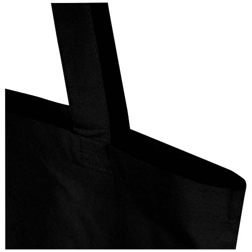 Peru Blend torba na zakupy z bawełny z recyklingu z certyfikatem GRS o gramaturze 180 g/m², 7 l Czarny 12078990 (4)