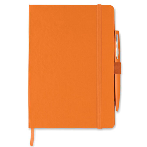 Notes A5 z długopisem pomarańczowy MO8108-10 (4)
