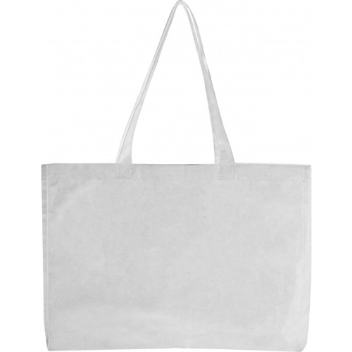 Torba z bawełny organicznej z długimi uszami 270 g/m2 BARI Biały 322906 (1)